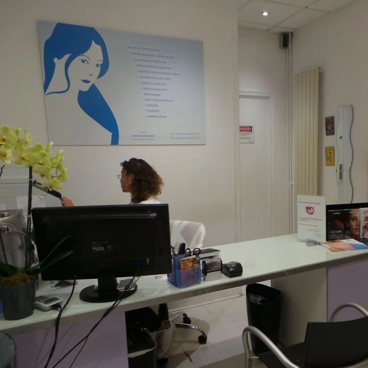 Accueil du cabinet de dermatologie esthétique du Docteur Dominique Denjean à Paris
